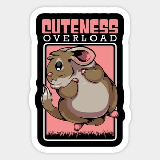 Chinchilla - Cuteness Overload - Cute Kawaii Rodent Sticker